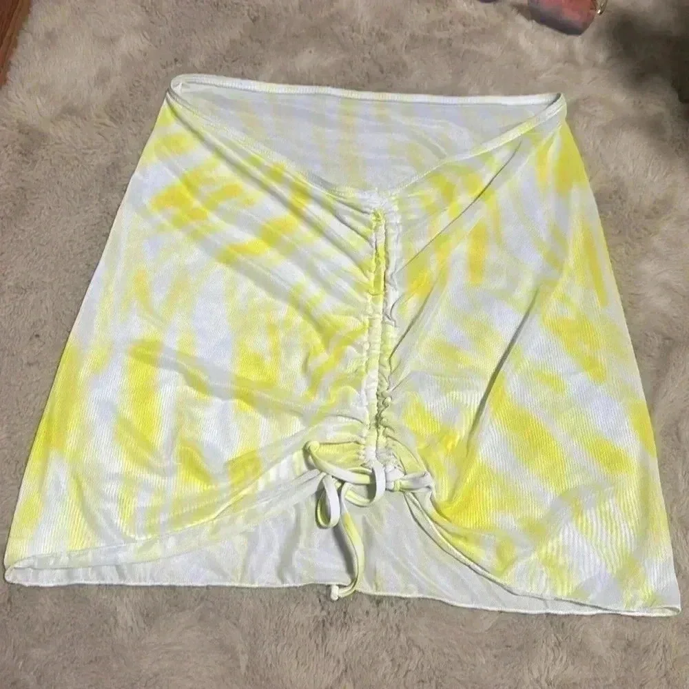 Triangle Bikini Swimsuit With Beach Skirt,